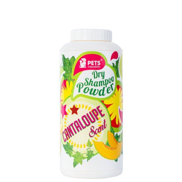 Front View of Pets Republic Dry Powder Shampoo for Pets, 500ml - Cantaloupe Scent