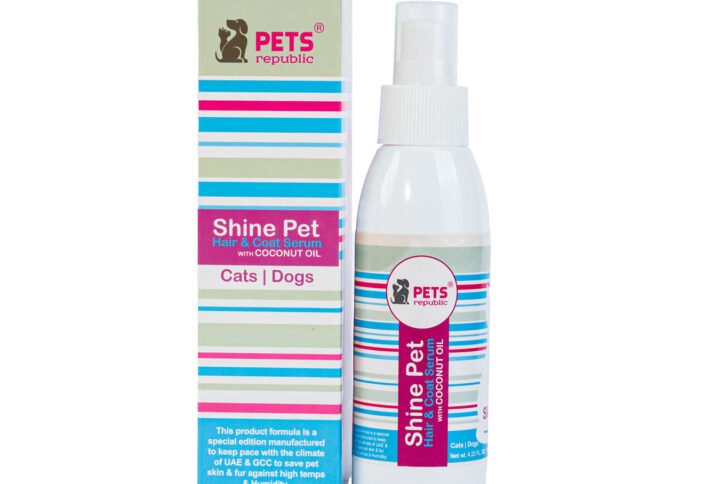 Image of Pets Republic Hair & Coat Serum with Coconut Oil, 125ml bottle for cats and dogs in Lebanon