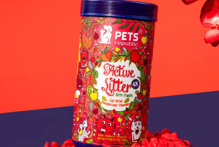 Pets Republic Kitty Fruitti 500g Cat Litter Deodorizer Powder with natural and safe ingredients, eliminates and neutralizes odor