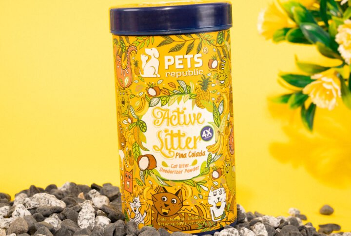 Pets Republic Pina Colada 500g Cat Litter Deodorizer Powder with natural and safe ingredients, eliminates and neutralizes odor