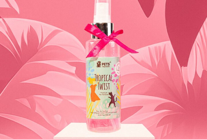 Pets Republic Tropical Twist 125ml Eau de Parfum bottle with premium pet perfume for dogs and cats, long-lasting scent